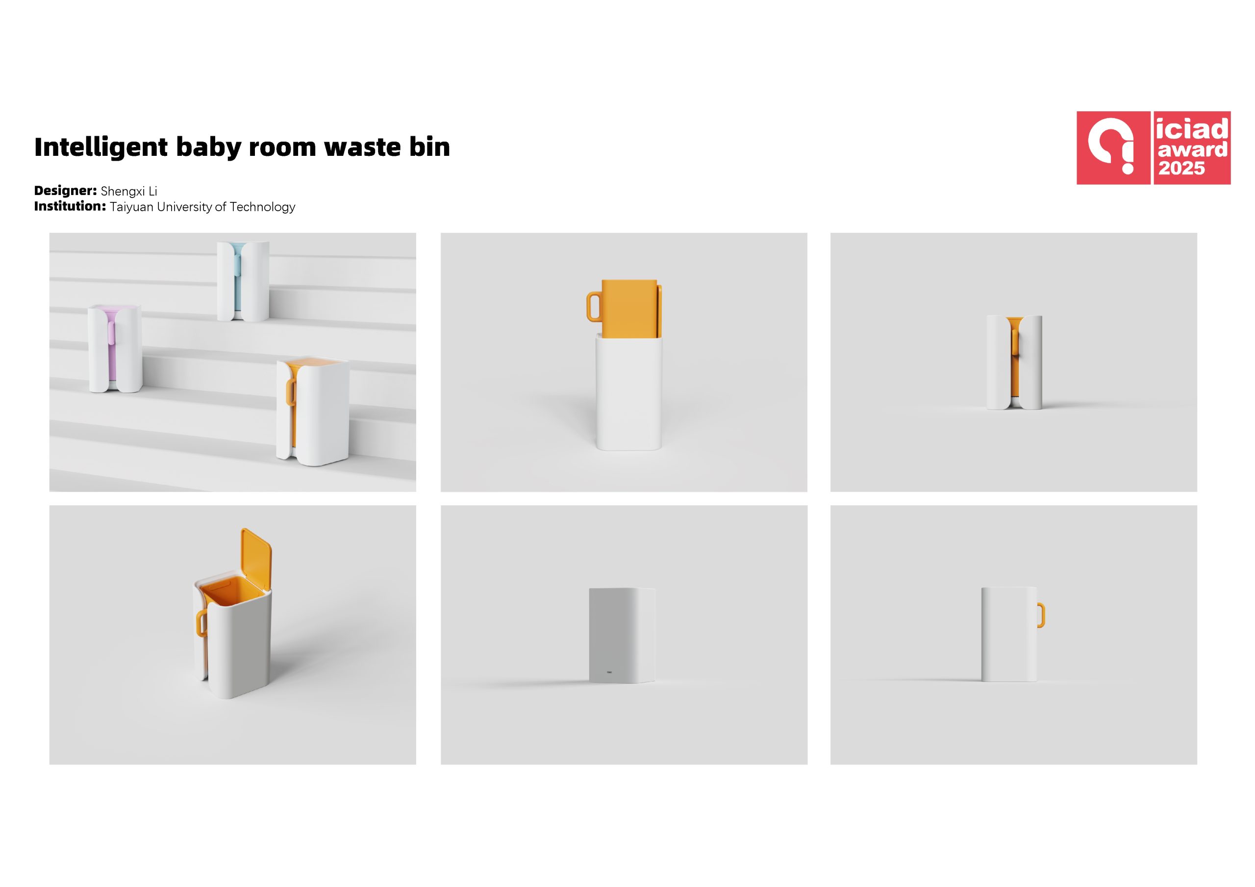 Intelligent baby room waste bin