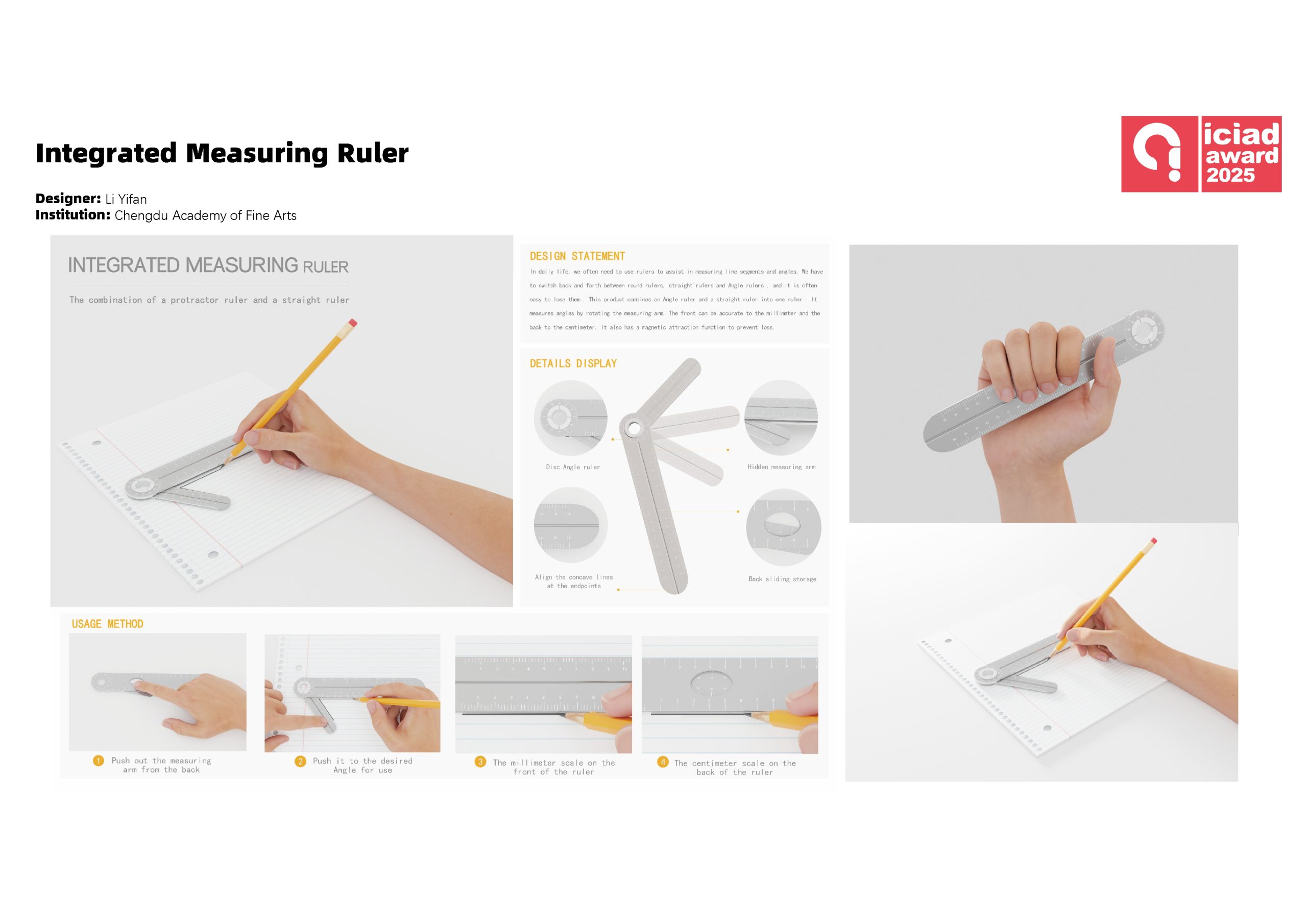 Integrated Measuring Ruler
